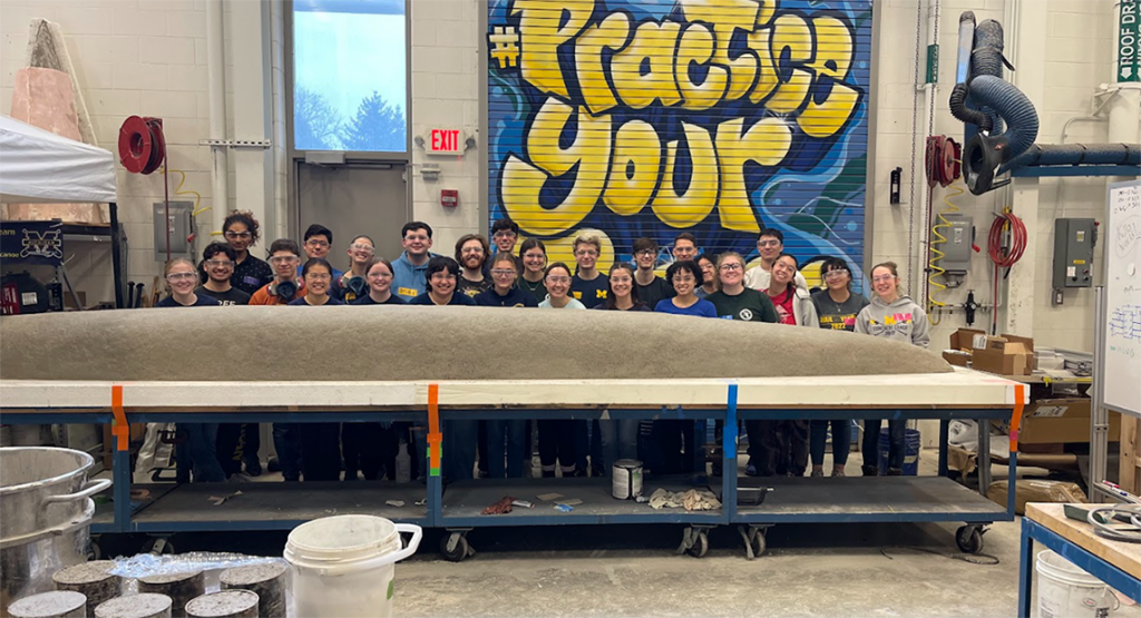 Putting concrete’s floatation abilities to the test
