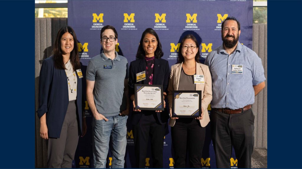 Recipients of the Outstanding Oral Presentation Award: Novel Materials for Energy and Sustainability