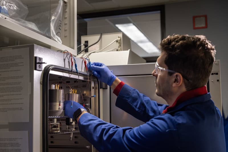 Jovan Kamcev doing water membrane research